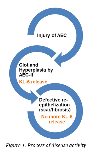 KL-6 biomarker application for COVID-19 pandemic - Figure 1 - process of disease activity KL-6 biomarker application for COVID-19 pandemic - Figure 1 - process of disease activity