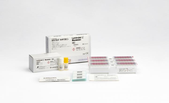 Lumipulse® G Myoglobin Immunoreaction Cartridges (298145) and Lumipulse® G Myoglobin Calibrator set (230305)