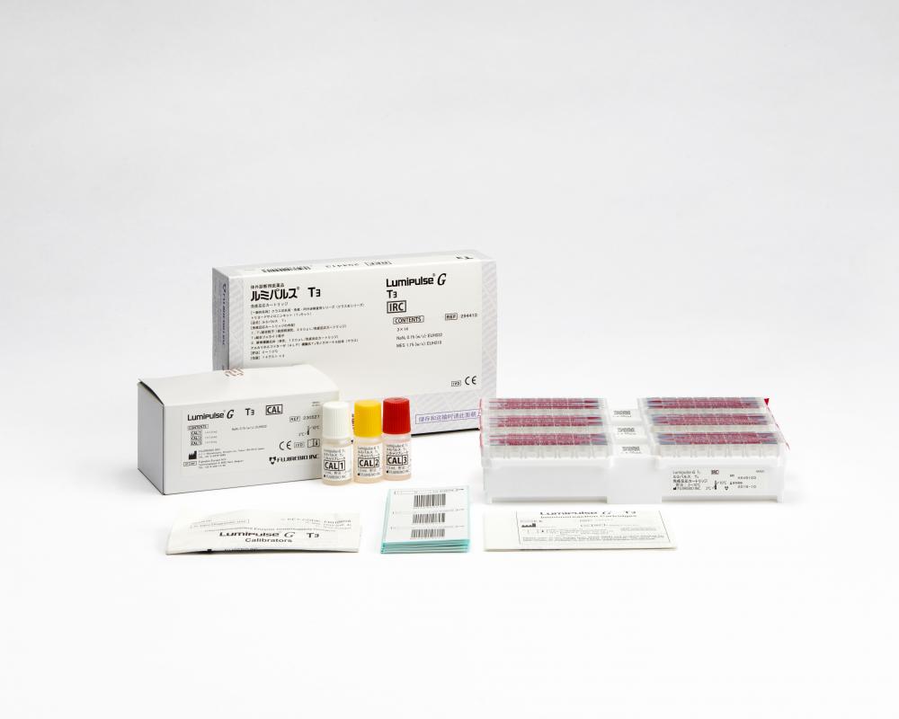 Lumipulse® G T3 Immunoreaction Cartridges (294413) and Lumipulse® G T3 Calibrators (230527)