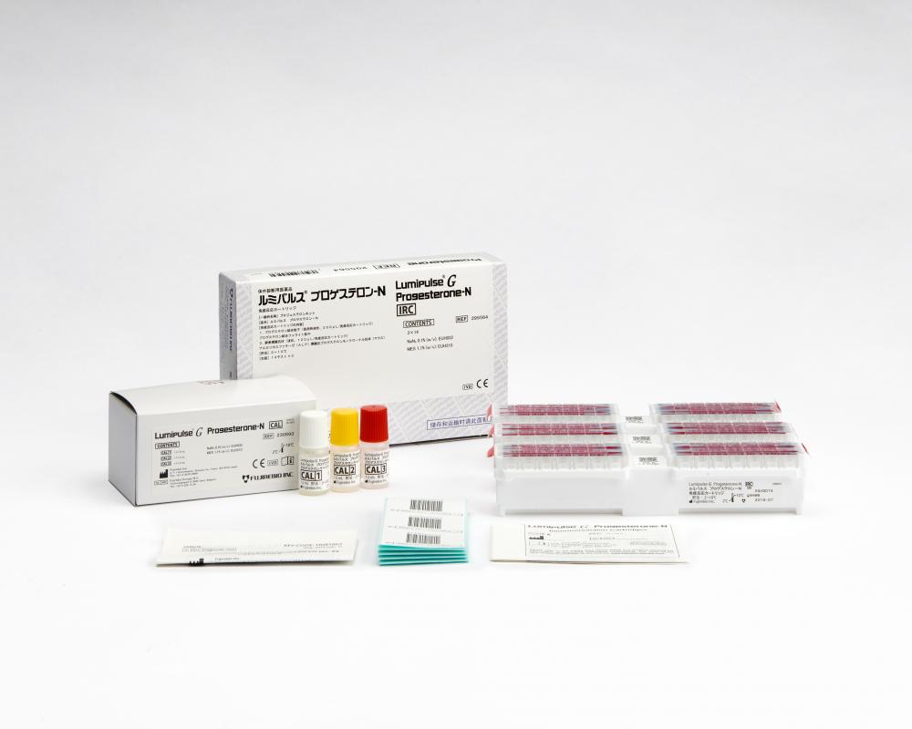 Lumipulse G Progesterone-N Immunoreaction Cartridges (295564) and Lumipulse G Progesterone-N Calibrators (230893)